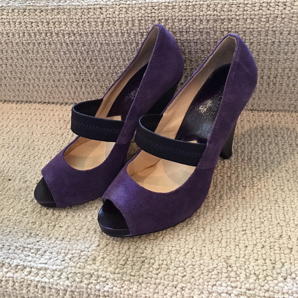 Michael Kors Purple Block Heels